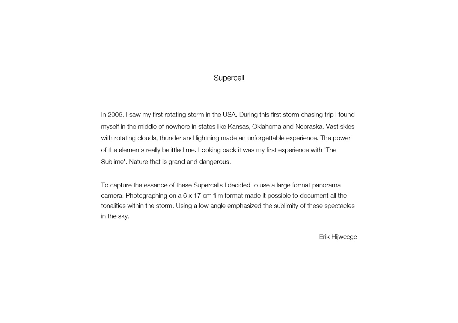 Artist Statement